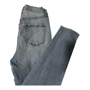 Fashion Nova High Rise Fray Ankle Jeans size 9